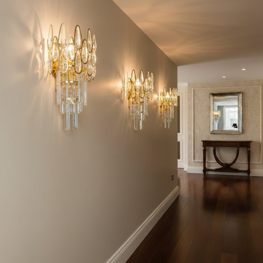 Cristal ALHAMBRA Lampada da parete 2x E14, 35x15cm, Oro Lampade da parete per interni Titolo predefinito Alessandro Design