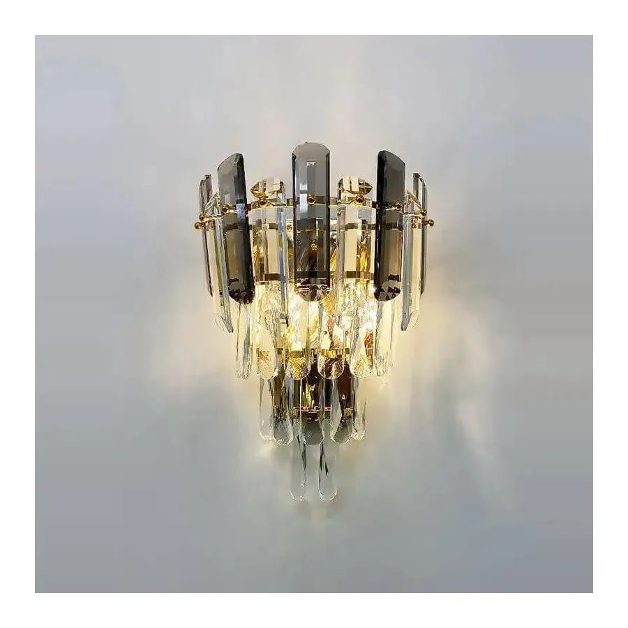Lampada da parete Cristal Mayra 2x E14 Oro Lampada da parete per interni Titolo predefinito Alessandro Design
