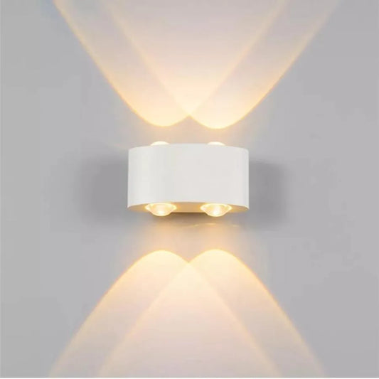 Fantas Aplica LED de Exterior si Interior, 4 Surse x 1W, IP65, Metalic, Alb, 3000K Aplice de Exterior Default Title Alessandro Design