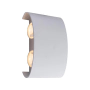 Fantas Lampada da Parete a LED per Interni ed Esterni, 4 Sorgenti x 1W, IP65, Metallizzato, Bianco, 3000K Lampada da Parete per Esterno Titolo predefinito Alessandro Design