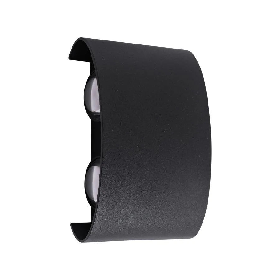 Applique LED da Esterno e Interno, 4 Sorgenti x 1W, IP65, ABS, Nero, 3000K Applique da Esterno Titolo predefinito Alessandro Design