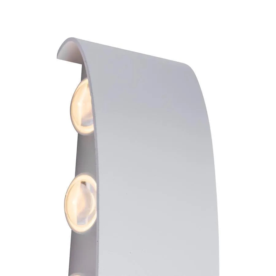 Aplica LED Fantas Interior/Exterior, 10 Surse x 1W, IP65, Alb, 3000K