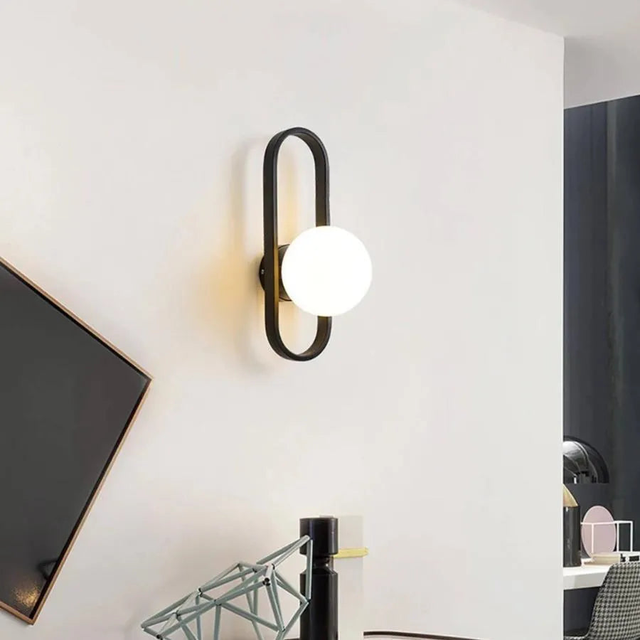 Lampada da parete Juliet 1x E14 Bianco Nero Lampada da parete per interni Titolo predefinito Alessandro Design