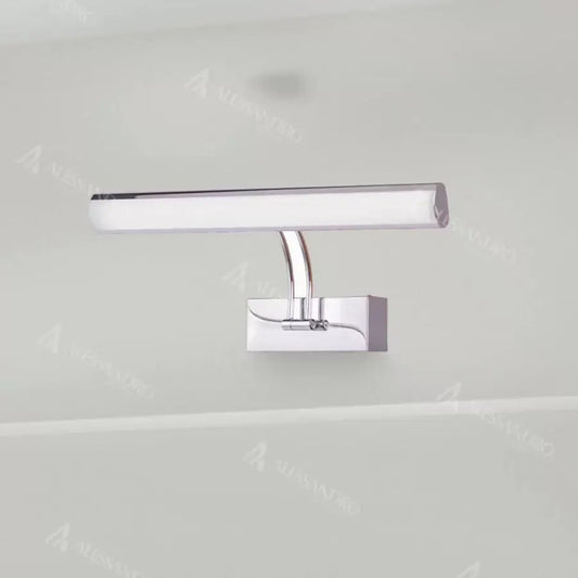 Lampada da parete a LED per bagno Georgi, 24W, Lampada da parete per bagno argento Titolo predefinito Alessandro Design