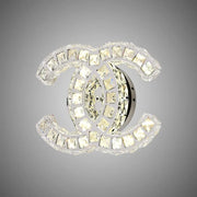 Lampada da parete a LED in cristallo YANIRA 28W, luce fredda/calda/neutra, cromo lucido LED cristallo Titolo predefinito Alessandro Design