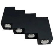 Aeetes Lampada da Parete per Esterno a LED, 8W, Metallo, Nero Lampada da Parete per Esterno Titolo predefinito Alessandro Design
