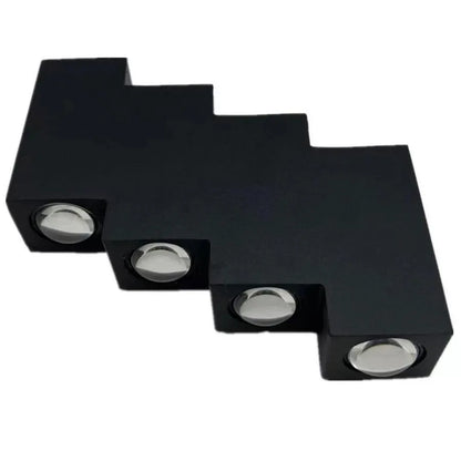 Aeetes Lampada da Parete per Esterno a LED, 8W, Metallo, Nero Lampada da Parete per Esterno Titolo predefinito Alessandro Design