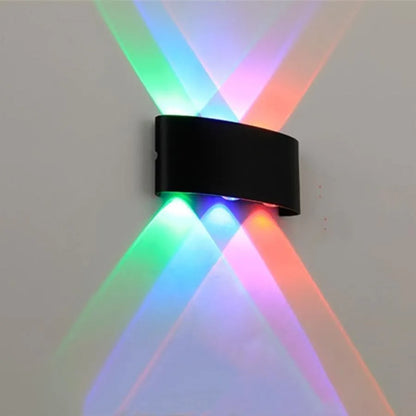Aplica LED Fantas RGB Interior/Exterior, 6 Surse x 1W, IP65, Negru, 3000K