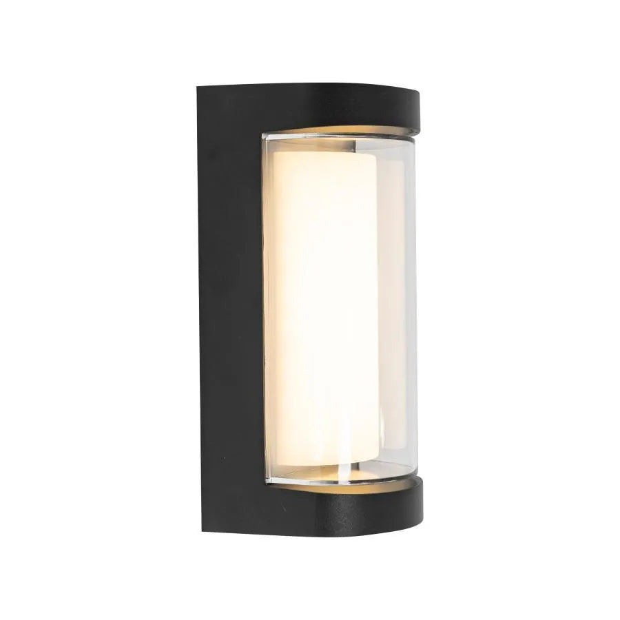 Lampada da parete a LED per esterni Han, 8W, metallo, applique da parete per esterno nera Titolo predefinito Alessandro Design