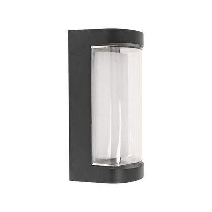 Lampada da parete a LED per esterni Han, 8W, metallo, applique da parete per esterno nera Titolo predefinito Alessandro Design