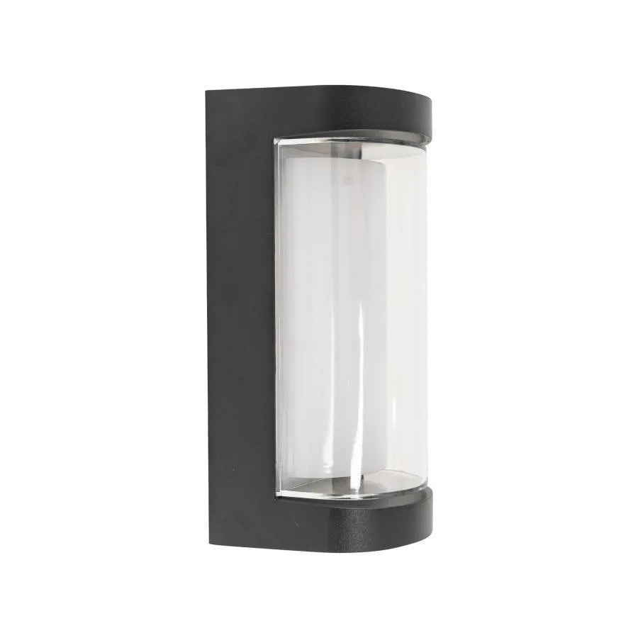 Lampada da parete a LED per esterni Han, 8W, metallo, applique da parete per esterno nera Titolo predefinito Alessandro Design