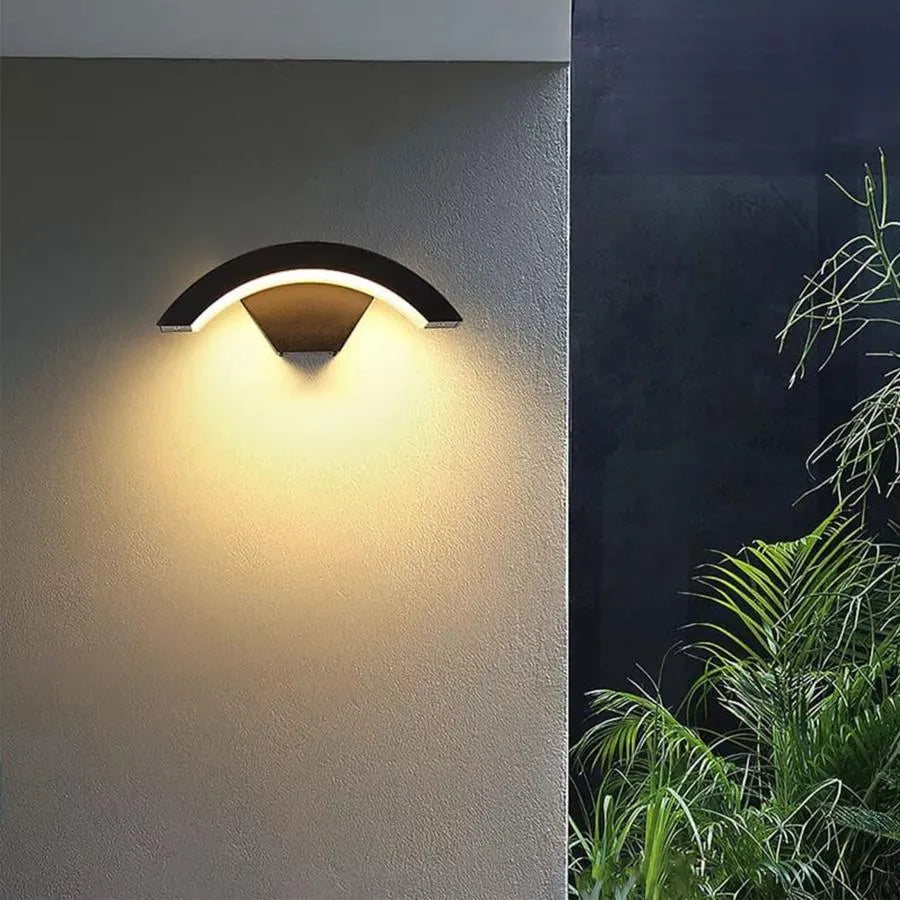 Lampada da parete per esterno LED Harera, 12W, Metallo, Nero Lampade da parete per esterno Titolo predefinito Alessandro Design