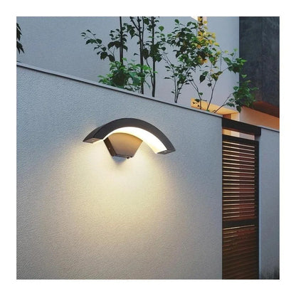 Lampada da parete per esterno LED Harera, 12W, Metallo, Nero Lampade da parete per esterno Titolo predefinito Alessandro Design