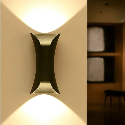 Lampada da parete per esterno LED Heba, 10W IP65, Metallo, Nero Lampade da parete per esterno Titolo predefinito Alessandro Design