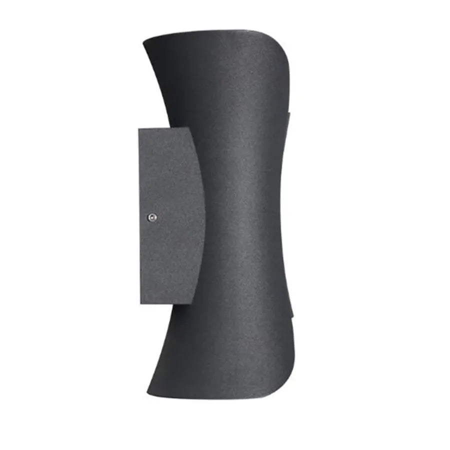 Lampada da parete per esterno LED Heba, 10W IP65, Metallo, Nero Lampade da parete per esterno Titolo predefinito Alessandro Design