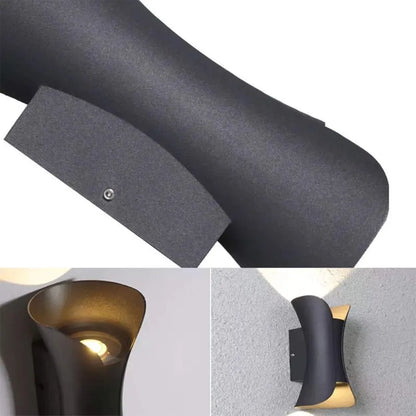Lampada da parete per esterno LED Heba, 10W IP65, Metallo, Nero Lampade da parete per esterno Titolo predefinito Alessandro Design