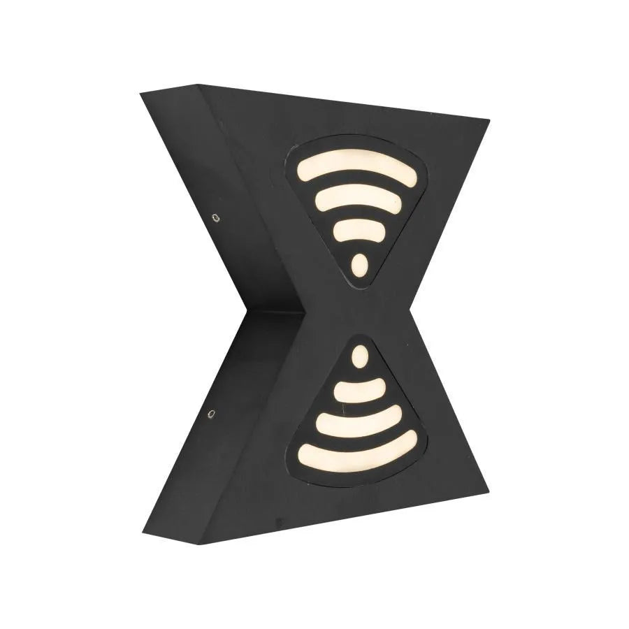 Lampada da parete per esterno a LED Retelis, 12W, Metallo, Nero Lampada da parete per esterno Titolo predefinito Alessandro Design