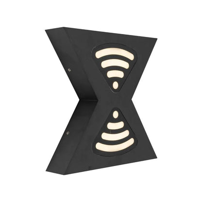 Lampada da parete per esterno a LED Retelis, 12W, Metallo, Nero Lampada da parete per esterno Titolo predefinito Alessandro Design