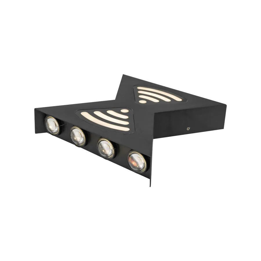 Lampada da parete per esterno a LED Retelis, 12W, Metallo, Nero Lampada da parete per esterno Titolo predefinito Alessandro Design