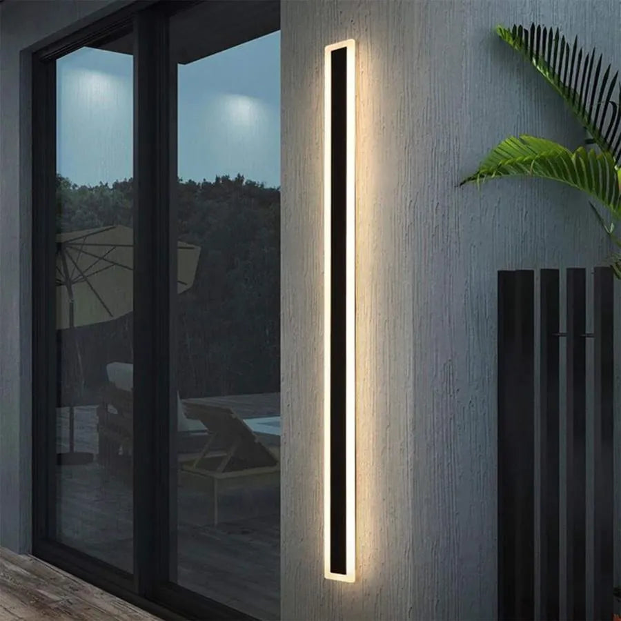 Lampada da Parete per Esterno Mack LED, Lunghezza 80cm, 11W, IP65, Luce Neutra, Metallo, Lineare, Nero Lampada da Parete per Esterno Titolo predefinito Alessandro Design