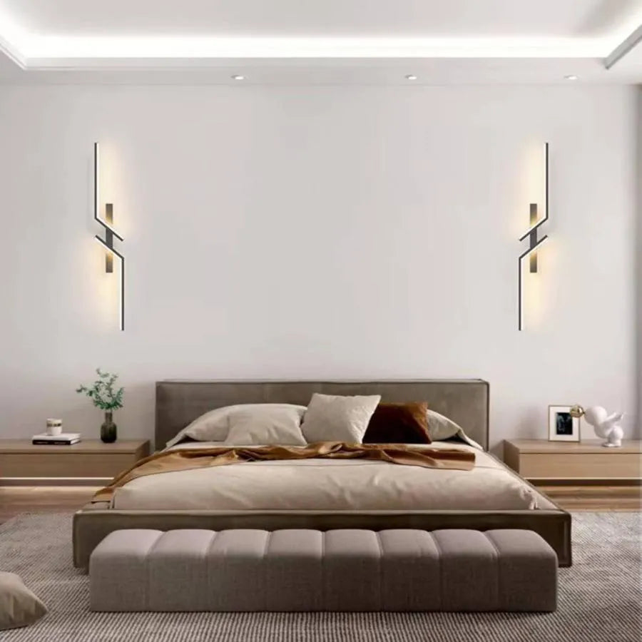 Elliana Lampada da parete a LED 18W Nero Bianco Lampade da parete per interni Titolo predefinito Alessandro Design