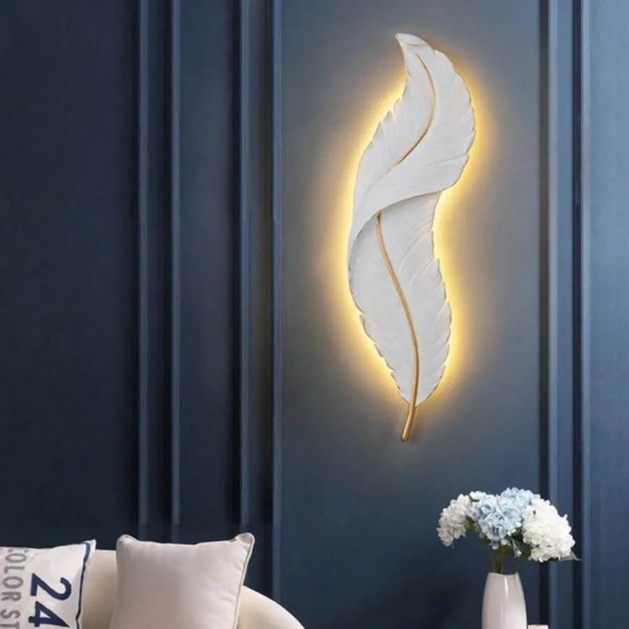 Lampada da parete Esther LED, forma a cuneo, 36W, 87cm Lampada da parete per interni Bianco/Oro Titolo predefinito Alessandro Design