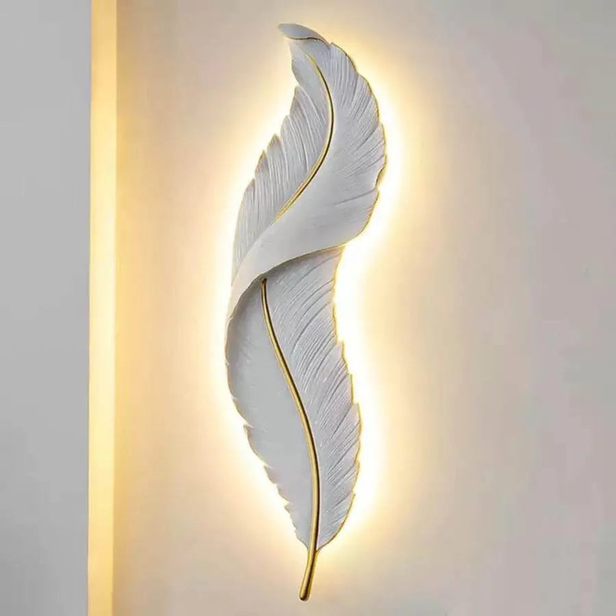 Lampada da parete Esther LED, forma a cuneo, 36W, 87cm Lampada da parete per interni Bianco/Oro Titolo predefinito Alessandro Design