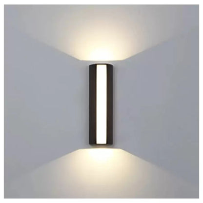 Lampada da parete a LED per esterni Berfin, 7W, 3000K, Nero, Lampada da parete per interni in metallo Titolo predefinito Alessandro Design
