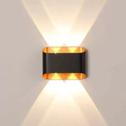 Applique da esterno LED Ellis 4W Oro Nero Applique da esterno Titolo predefinito Alessandro Design