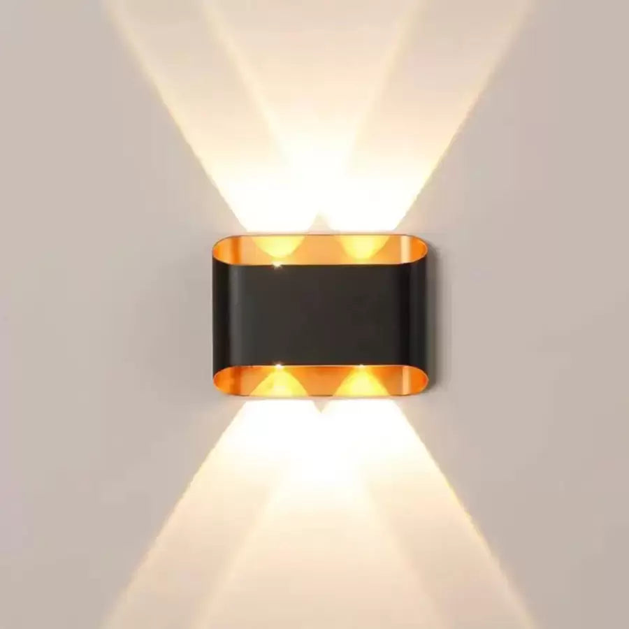 Applique da esterno LED Ellis 4W Oro Nero Applique da esterno Titolo predefinito Alessandro Design