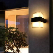 Lampada da parete per esterno LED Kennedy 12W Bianco Nero Lampade da parete per esterno Titolo predefinito Alessandro Design