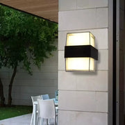 Lampada da parete per esterno LED Kennedy 12W Bianco Nero Lampade da parete per esterno Titolo predefinito Alessandro Design