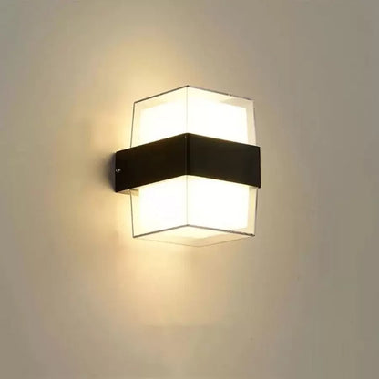 Lampada da parete per esterno LED Kennedy 12W Bianco Nero Lampade da parete per esterno Titolo predefinito Alessandro Design