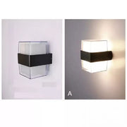Lampada da parete per esterno LED Kennedy 12W Bianco Nero Lampade da parete per esterno Titolo predefinito Alessandro Design