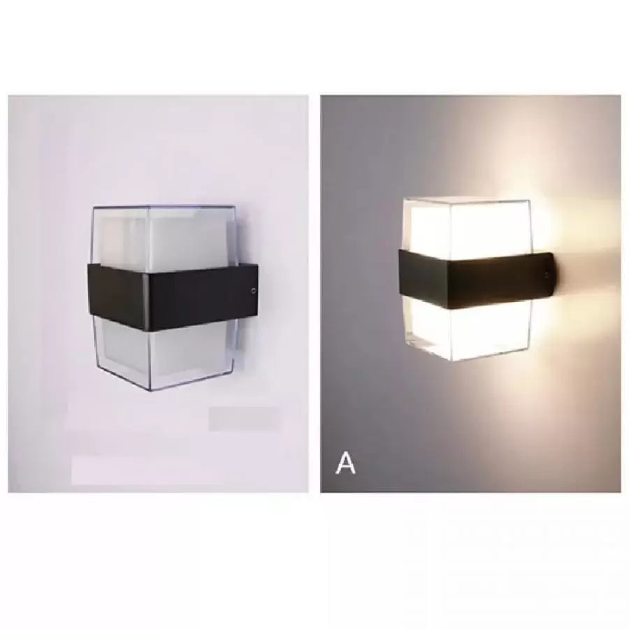 Lampada da parete per esterno LED Kennedy 12W Bianco Nero Lampade da parete per esterno Titolo predefinito Alessandro Design