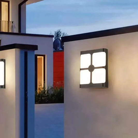 Timeea Lampada da parete a LED per esterno, 18W, Nero, 3000K Lampada da parete per esterno Titolo predefinito Alessandro Design