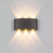 Fantas Aplica LED de Exterior si Interior, 6 Surse x 1W, IP65, Metalic, Negru, 3000K Aplice de Exterior Default Title Alessandro Design
