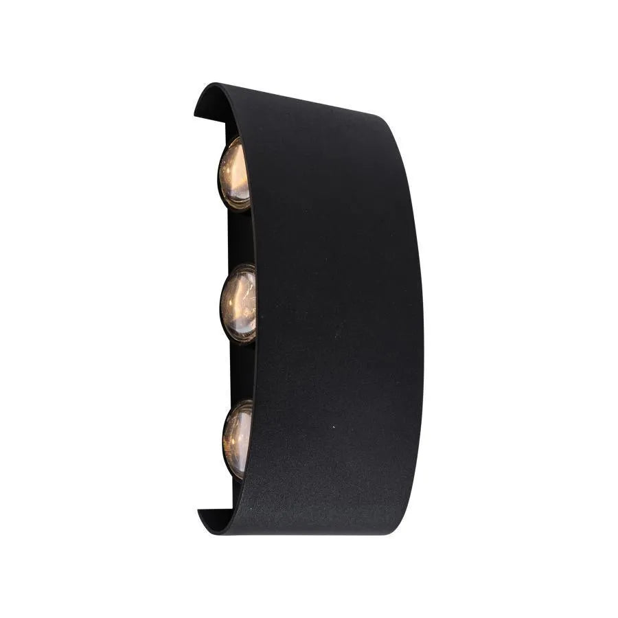 Fantas Aplica LED de Exterior si Interior, 6 Surse x 1W, IP65, Metalic, Negru, 3000K Aplice de Exterior Default Title Alessandro Design