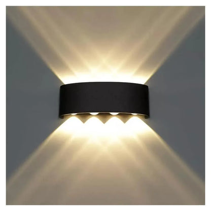 Fantas Aplica LED de Exterior si Interior, 8 Surse x 1W, IP65, Metalic, Negru, 3000K Aplice de Exterior Default Title Alessandro Design