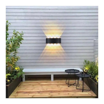Fantas Aplica LED de Exterior si Interior, 8 Surse x 1W, IP65, Metalic, Negru, 3000K Aplice de Exterior Default Title Alessandro Design