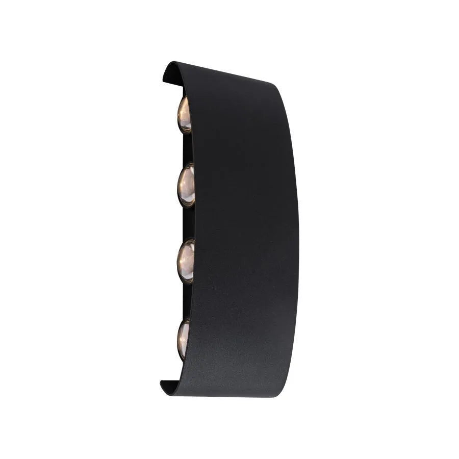 Fantas Aplica LED de Exterior si Interior, 8 Surse x 1W, IP65, Metalic, Negru, 3000K Aplice de Exterior Default Title Alessandro Design