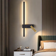 Lampada da parete per esterni LED Glory 9W oro nero. Titolo predefinito Alessandro Design