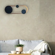 Lampada da parete a LED Gruvix, 26W, Oro con Nero, Luce Fredda/Calda/Neutra Lampade da parete per interni Titolo predefinito Alessandro Design