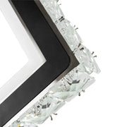 TERRANO Lampada da Parete a LED con Cristalli, Quadrata, 24W, Luce Fredda/Calda/Neutra, Lampada da Parete per Interni Nera e Acciaio Inossidabile Titolo predefinito Alessandro Design