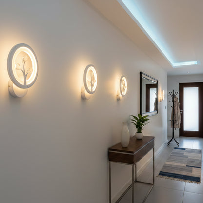 Lampada da parete a LED DAISY, 14W, Luce Fredda/Calda/Neutra, Bianco con Cristallo Lampade da parete per interni Titolo predefinito Alessandro Design