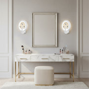 Lampada da parete a LED DAISY, 14W, Luce Fredda/Calda/Neutra, Bianco con Cristallo Lampade da parete per interni Titolo predefinito Alessandro Design