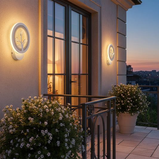 Lampada da parete a LED DAISY, 14W, Luce Fredda/Calda/Neutra, Bianco con Cristallo Lampade da parete per interni Titolo predefinito Alessandro Design