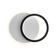 SMALON Lampada da parete a LED 26W, 2 Cerchi, Luce Fredda/Calda/Neutra, Lampadario LED Bianco Nero Titolo predefinito Alessandro Design