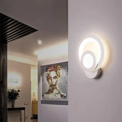Aplica LED Urbanist 19W Rotunda Lumina Rece/Calda/Neutra Acril si Metal Alb Aplice de Interior Default Title Alessandro Design