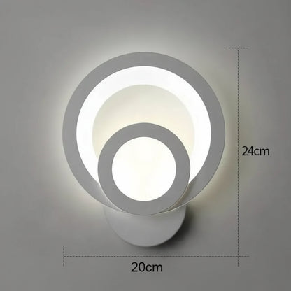 Aplica LED Urbanist 19W Rotunda Lumina Rece/Calda/Neutra Acril si Metal Alb Aplice de Interior Default Title Alessandro Design